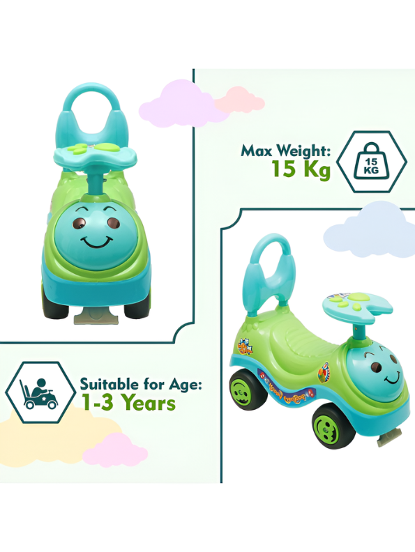 Musical Push and Ride-On Toy for Toddlers (1-3 Years) – Interactive Baby Walker TV3755