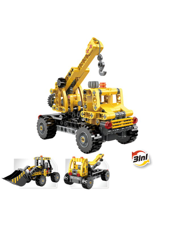 Engineer Series 3-in-1 Construction Building Blocks Set – 235 Pieces TV6557