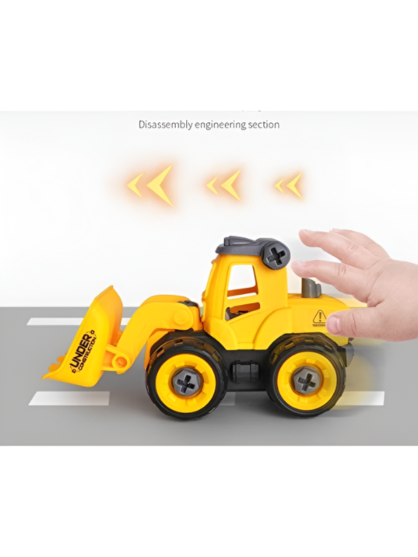 Educational DIY Construction Vehicle Toy Set for Toddlers – Interactive Take-Apart STEM Building Kit for Early Learning and Motor Skill Development TV3550