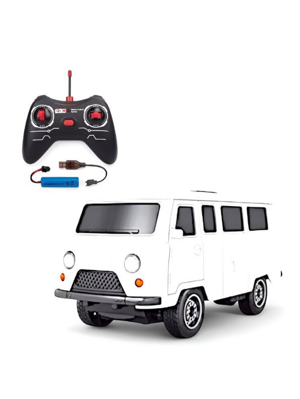 Remote Control Simulation Van Model - White RC Toy Vehicle for Kids TV4818