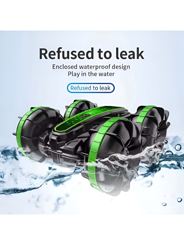 2-in-1 Amphibious RC Stunt Car with Gesture Control – All-Terrain Remote Control Vehicle for Land & Water Adventures TV2584