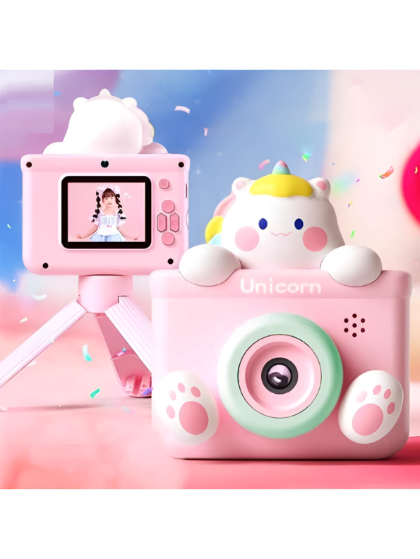 Unicorn HD Dual-Camera Toy with Tripod – Interactive Digital Photography for Kids TV3859