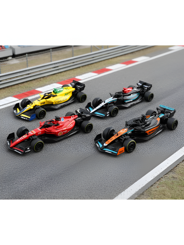Formula 1 1:43 Scale Diecast Racing Car Set (Pack of 4) – High-Speed F1 Model Toy Cars for Kids, Collectors & Motorsport Enthusiasts TV6902