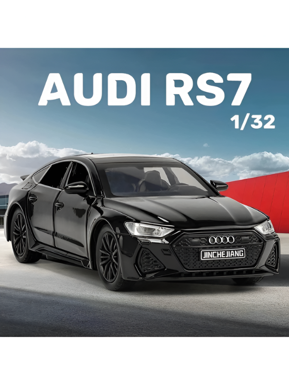 Audi RS7 Sportback 1:32 Diecast Model Car – Black Premium Collectible, Detailed Scale Replica TV4977