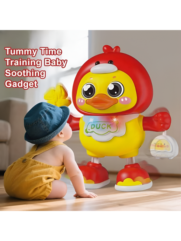 Interactive Dancing Duck Baby Toy with Music and Lights – Tummy Time Training & Early Educational Development Gear for Toddlers TV6272