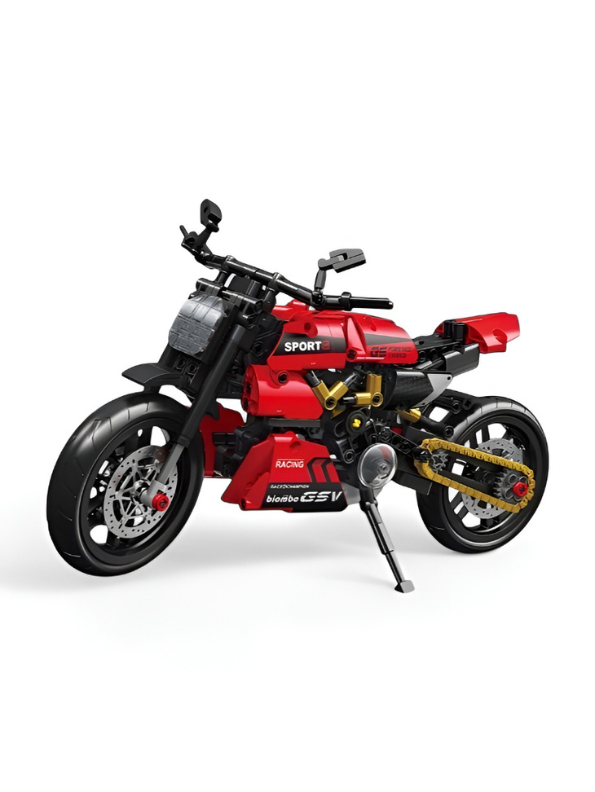 497-Piece 2-in-1 Technic Sport Motorcycle & Helicopter Building Block Set TV6345