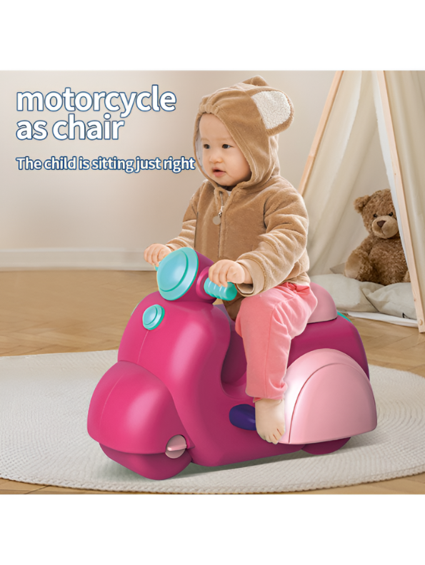 2-in-1 DIY Motorbike and Princess Dresser Toy Set for Kids – 40-Piece Creative Playset TV6028
