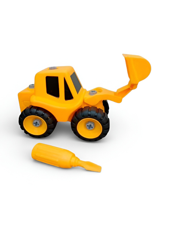 Construction Excavator Toy with Screwdriver – STEM Educational Building Set for Kids, Easy Assembly & Dismantle TV5876