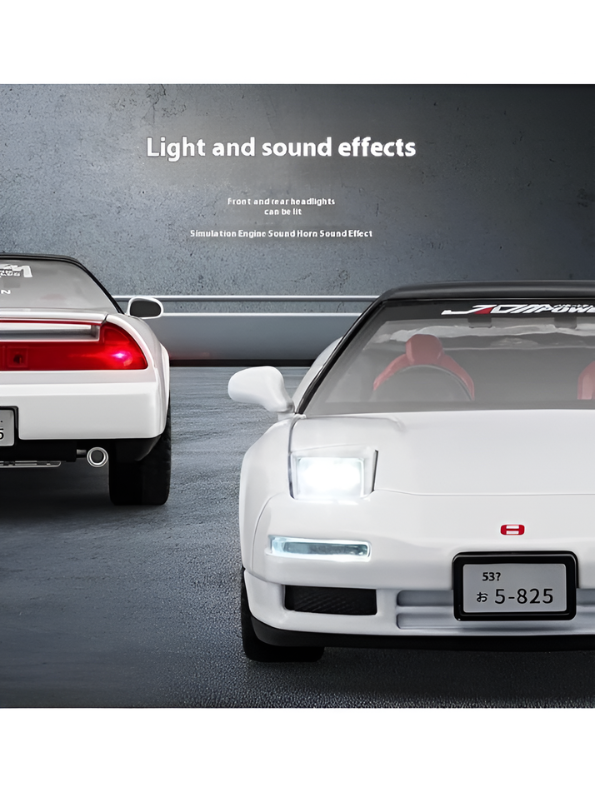1:22 Scale Honda NSX NA1 Diecast Alloy Model Car – White Premium Realistic Collector’s Edition Sports Car Replica MD2582