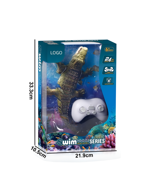 Remote Control Crocodile Toy for Water – 2.4GHz RC Swimming Alligator with Dual Motors & Realistic Simulation, Waterproof Interactive Pool Toy for Kids (Age 6+) TV6939