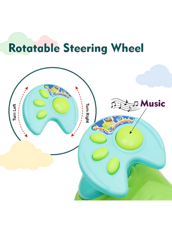 Musical Push and Ride-On Toy for Toddlers (1-3 Years) – Interactive Baby Walker TV3755