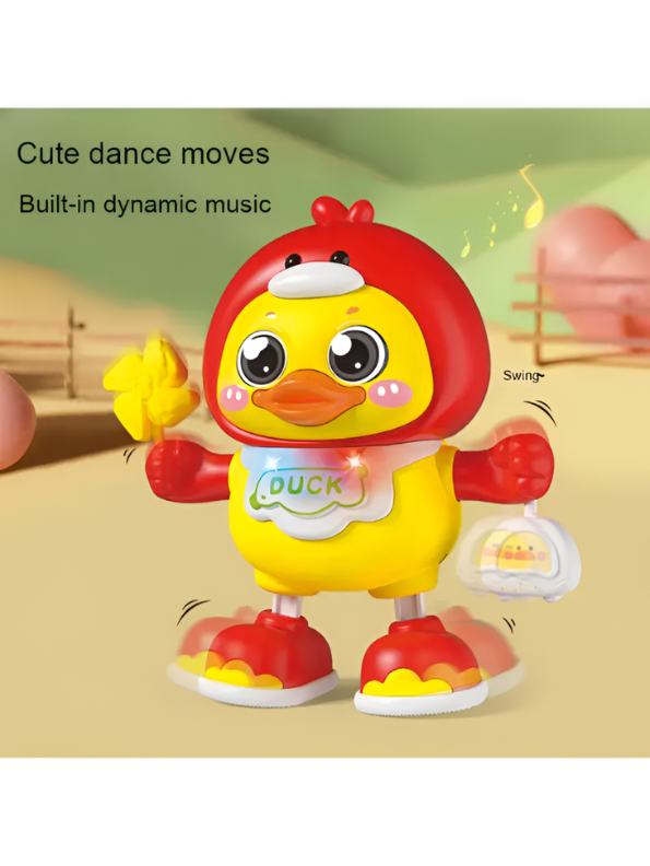 Interactive Dancing Duck Baby Toy with Music and Lights – Tummy Time Training & Early Educational Development Gear for Toddlers TV6272