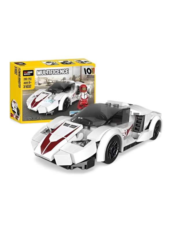 Multificence 31032 Flowing Roadster Building Set – 209-Piece White Supercar Toy with Driver Minifigure | STEM Educational Construction Kit for Kids Ages 6+ MD2743
