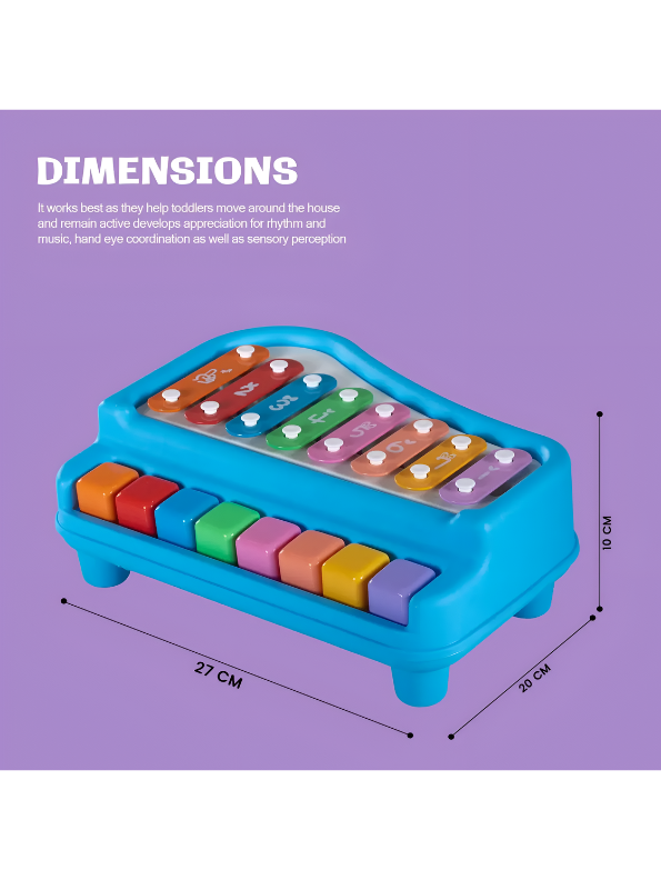 Toddler Xylophone and Piano Musical Toy – Educational Instrument for Kids 1+ Years TV4108