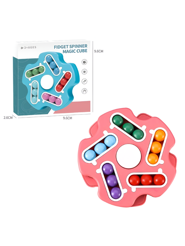 Fidget Spinner Magic Cube – Double-Sided Color-Matching Sensory Puzzle Toy for Kids and Adults TV4844