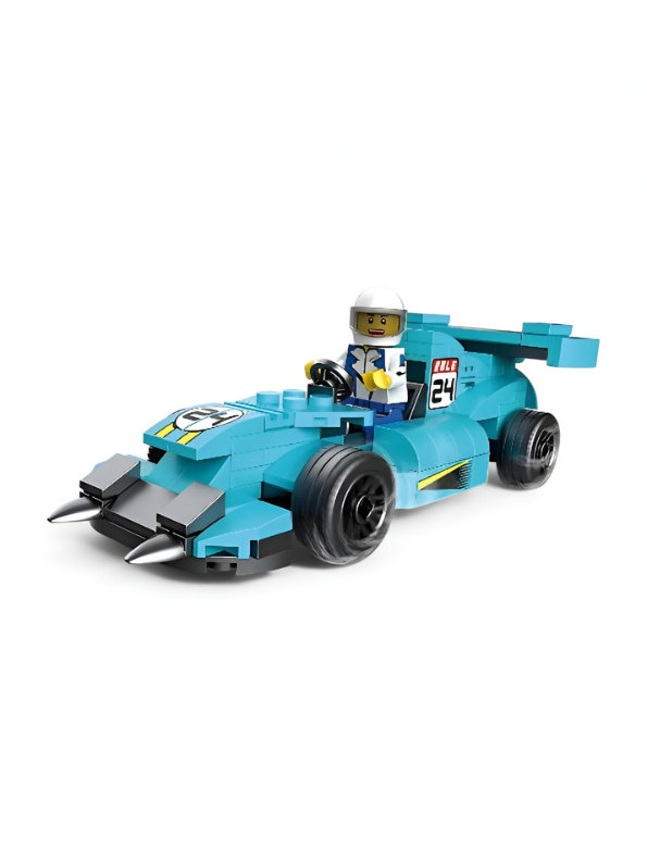 Multificence 10-in-1 Blue Ghost Race Car Building Set – 201+ Pieces STEM Construction Toy, Transformable Model Kit for Kids, Creative DIY Engineering Blocks for Ages 6+ TV6672