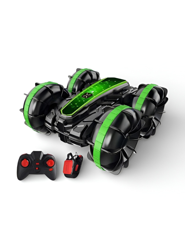 2-in-1 Amphibious RC Stunt Car with Gesture Control – All-Terrain Remote Control Vehicle for Land & Water Adventures TV2584