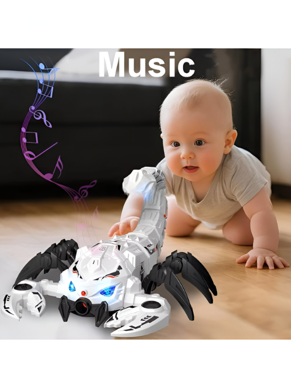Interactive Mechanical Scorpion Toy with LED Lights, Sound Effects, and Mist Spray Function – Remote Control Robot Scorpion for Kids TV6940.