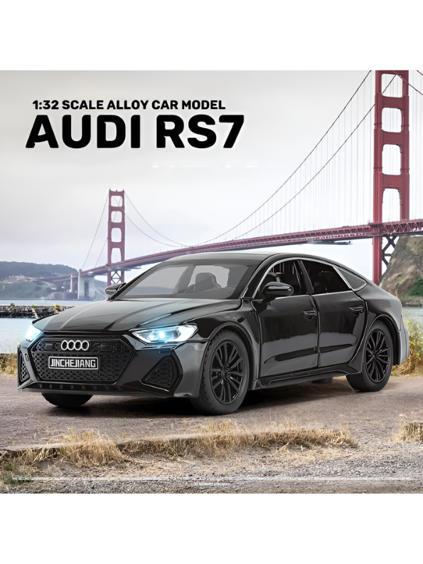 Audi RS7 Sportback 1:32 Diecast Model Car – Black Premium Collectible, Detailed Scale Replica TV4977