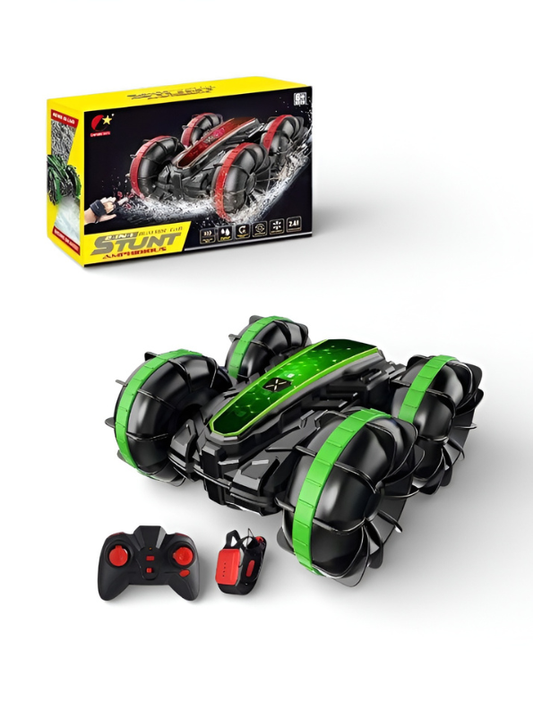2-in-1 Amphibious RC Stunt Car with Gesture Control – All-Terrain Remote Control Vehicle for Land & Water Adventures TV2584