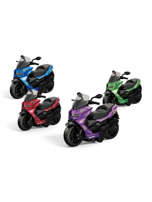 Portable Friction Powered Toy Motorcycle for Boys & Girls – Realistic Toddler Scooter Toy with Swingable Handlebars and Storage Seat TV5669