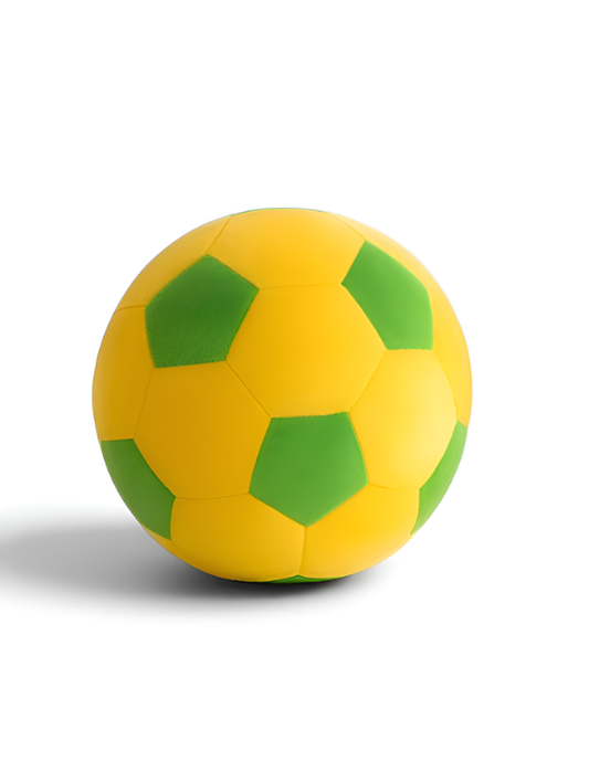 Soft Plush Soccer Green / Yellow Ball – 7-Inch Stuffed Football Toy for Kids ST14657