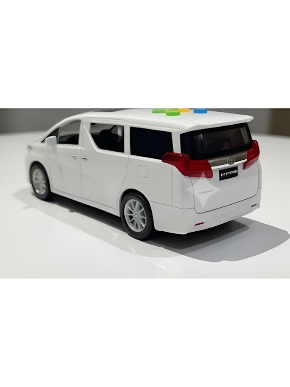Toyota Alphard Toy Car White Minivan Model with Sound and Light Buttons – Premium Diecast Miniature Van for Kids and Collectors TV5245.