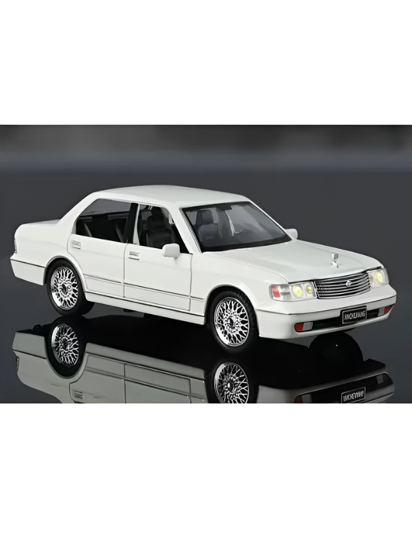 Toyota Crown Luxury Sedan Diecast Model Car 1:32 Scale Vintage Collectible Metal Car White TV6302.