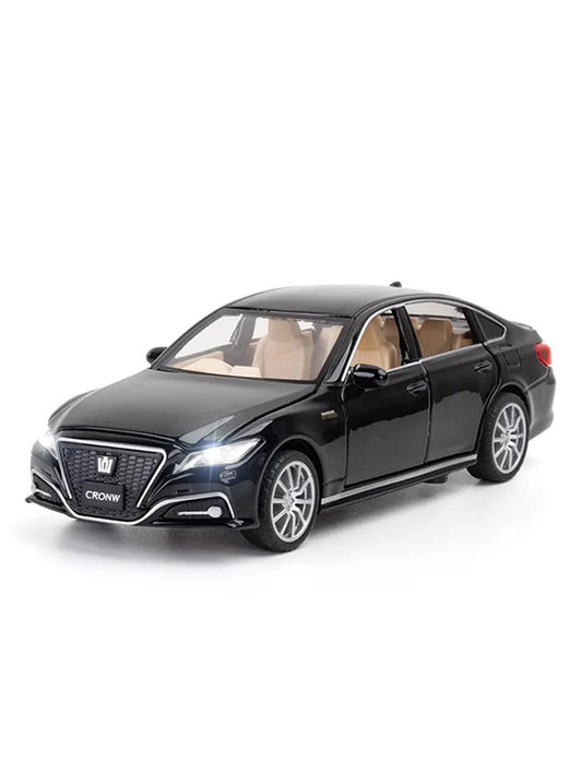 Toyota Crown Metal Model Diecast Car - Black (L12-108) - Toyloft
