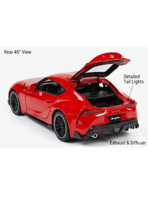 Toyota GR Supra Diecast Model Car 1:32 Scale Red LMI15515.