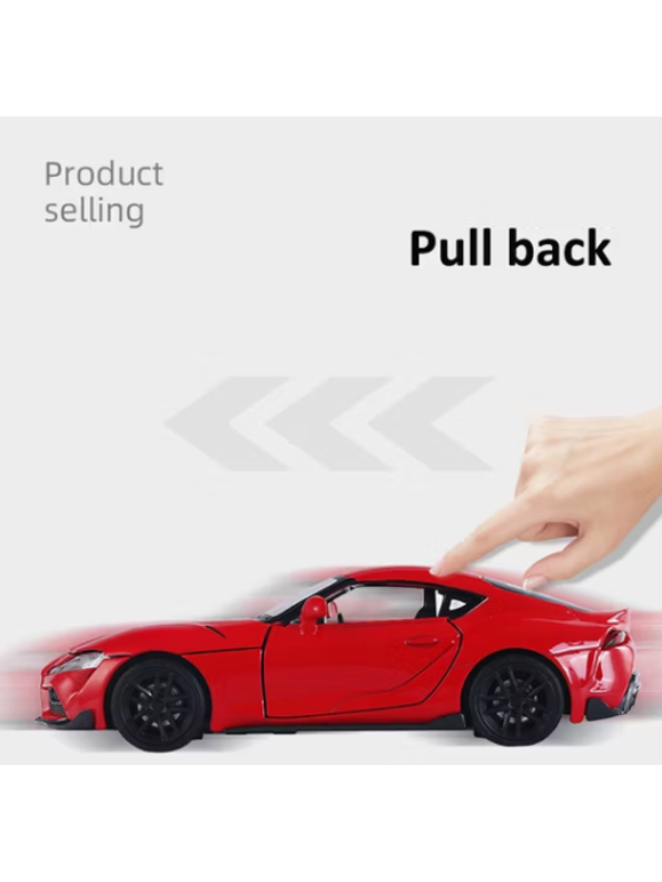 Toyota GR Supra Diecast Model Car 1:32 Scale Red LMI15515.
