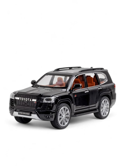 Toyota Land Cruiser GT Model 1:24 Scale Diecast Car - Black Metal Collectible | TV-O-24