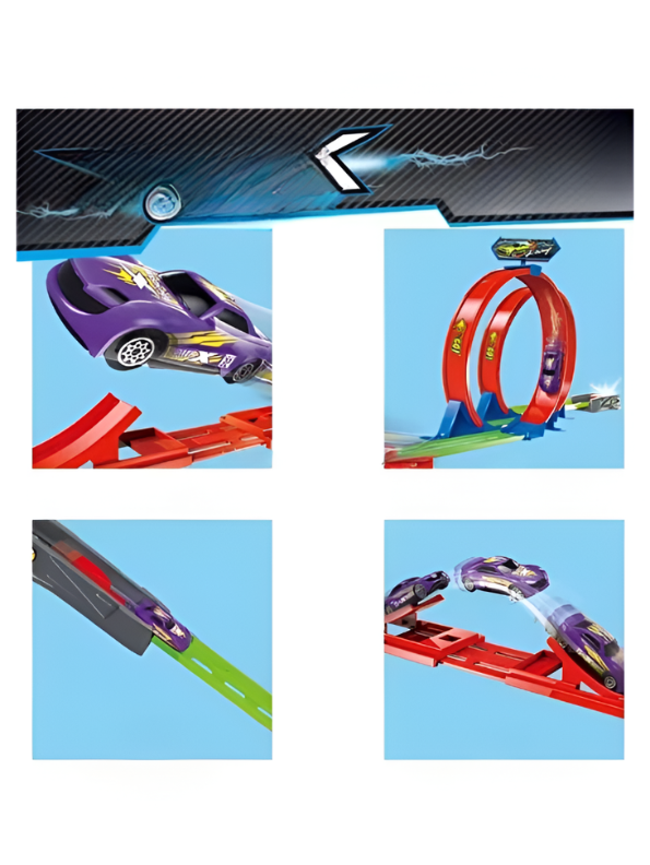Track Racing 360° Double Loop Toy Car Track Set TV1824.