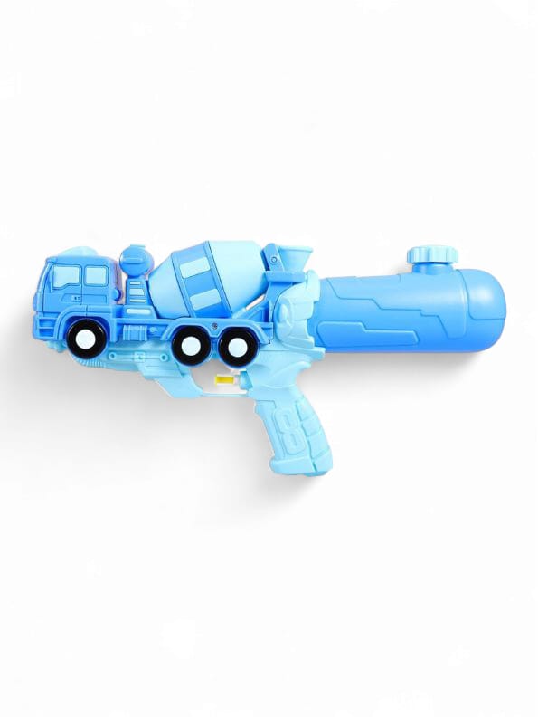 Blue - Train Model High-Pressure Water Gun - Holi & Summer Toy for Kids, Boys & Girls