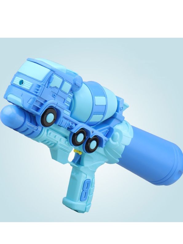 Blue - Train Model High-Pressure Water Gun - Holi & Summer Toy for Kids, Boys & Girls