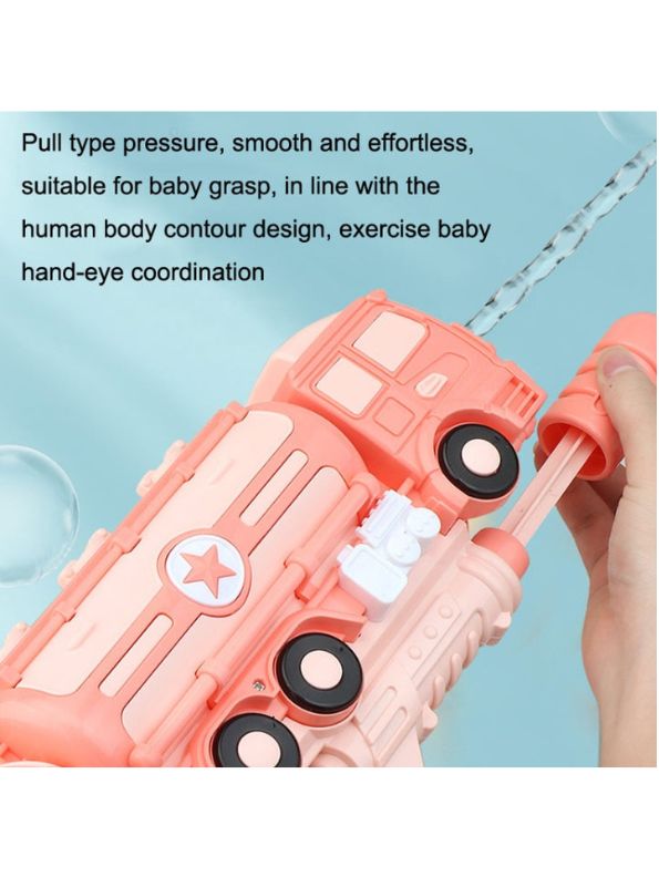 Pink - Train Model High-Pressure Water Gun - Holi & Summer Toy for Kids, Boys & Girls