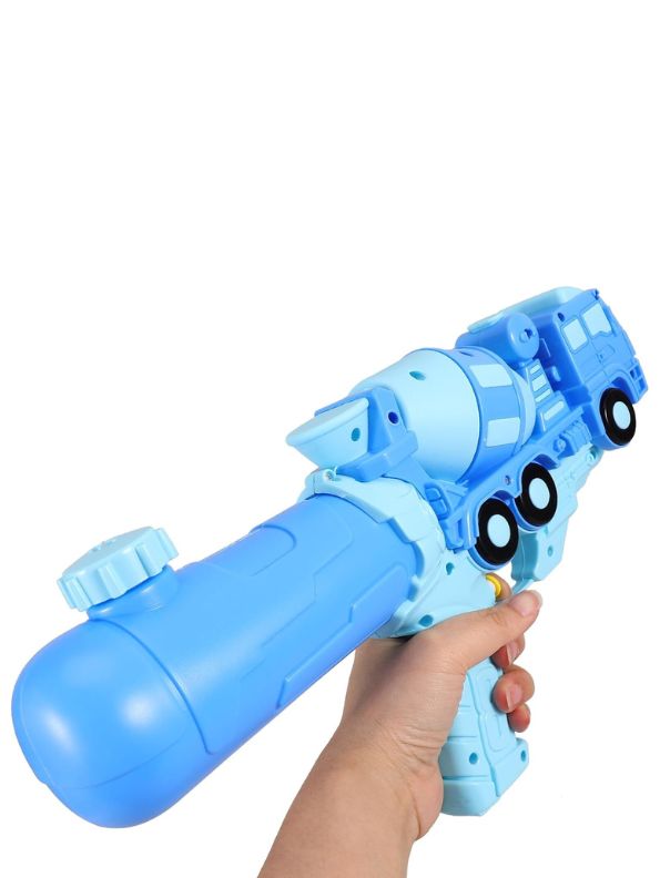 Blue - Train Model High-Pressure Water Gun - Holi & Summer Toy for Kids, Boys & Girls