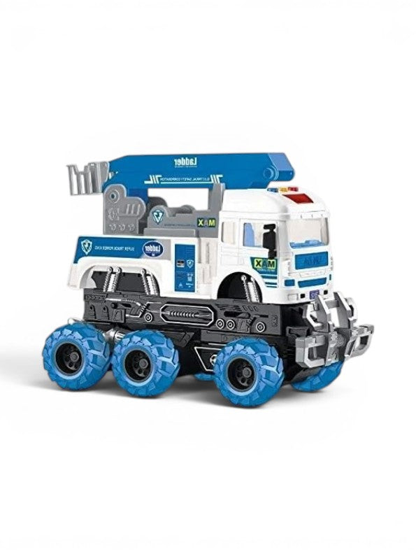 Transformation Rescue Fire Truck with Lights & Sound – Fun Collision-Deformation Toy for Kids TV4877