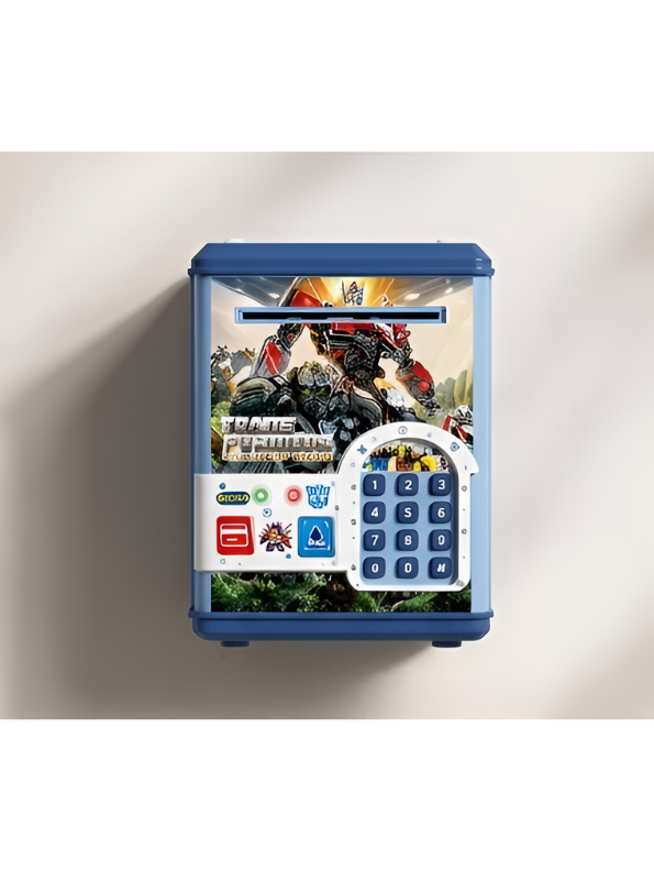 Transformers "Rise of the Beasts" Electronic Piggy Bank & Money Safe with Electronic Password Keypad & Carrying Handle – Educational Financial Savings Toy for Kids LMI14827