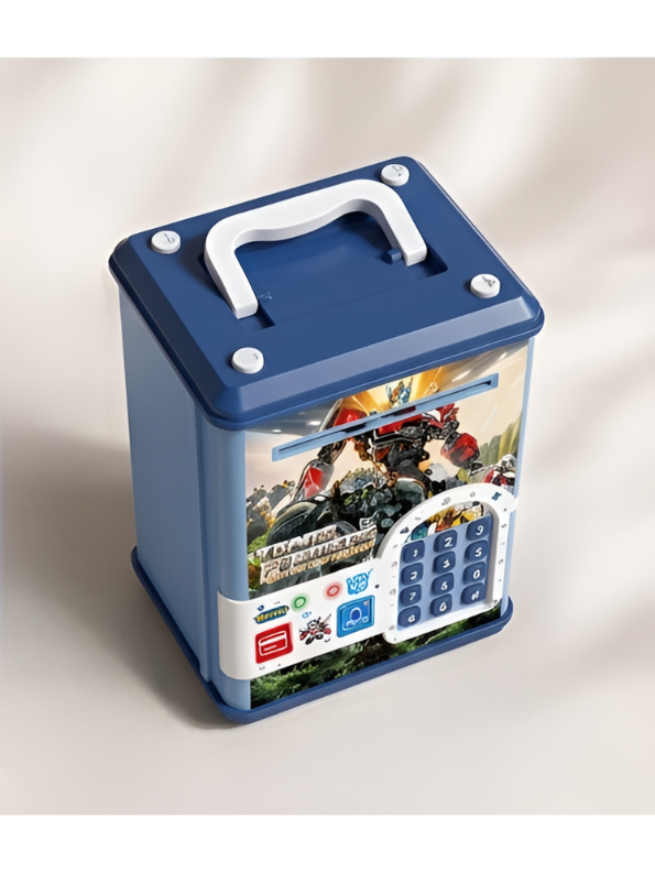 Transformers "Rise of the Beasts" Electronic Piggy Bank & Money Safe with Electronic Password Keypad & Carrying Handle – Educational Financial Savings Toy for Kids LMI14827