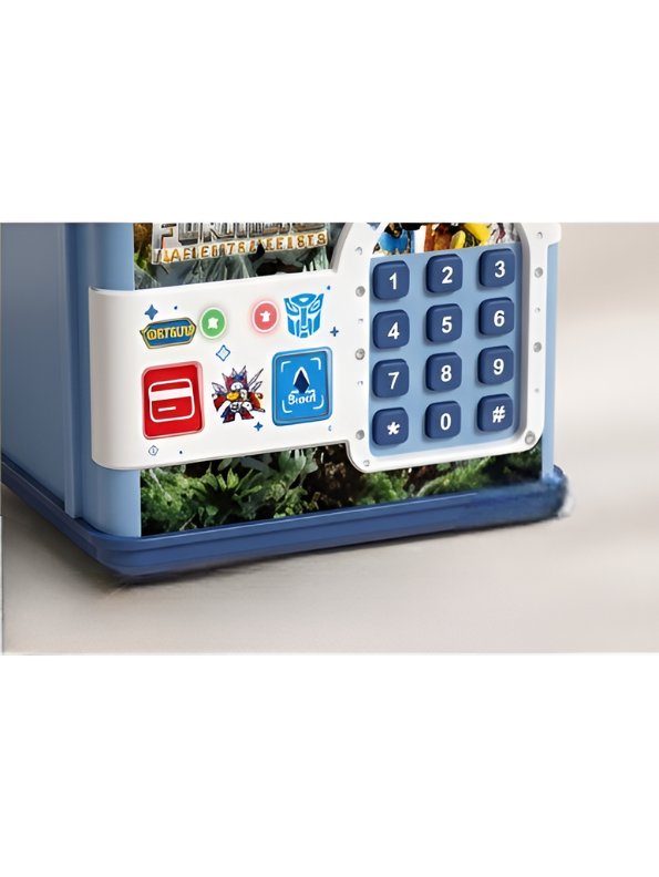 Transformers "Rise of the Beasts" Electronic Piggy Bank & Money Safe with Electronic Password Keypad & Carrying Handle – Educational Financial Savings Toy for Kids LMI14827