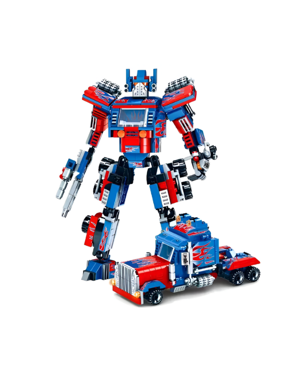 Transforming Robot Truck Building Blocks Set – 600+ PCS 2-in-1 Mecha Action Figure Toy for Kids & Adults TV5071.