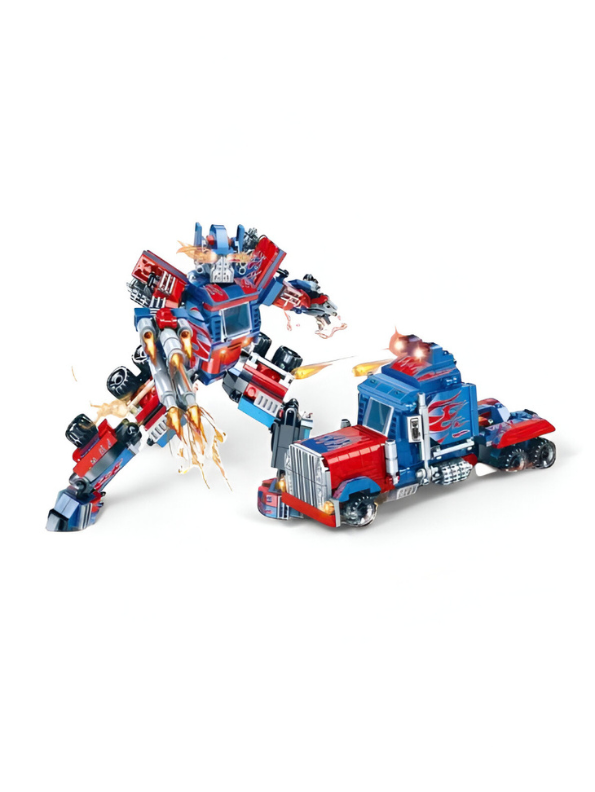 Transforming Robot Truck Building Blocks Set – 600+ PCS 2-in-1 Mecha Action Figure Toy for Kids & Adults TV5071.