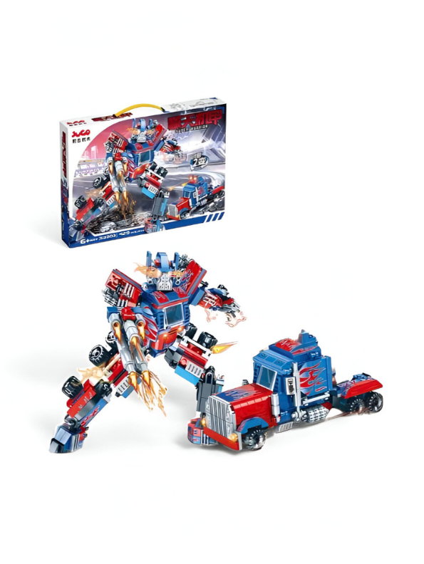 Transforming Robot Truck Building Blocks Set – 600+ PCS 2-in-1 Mecha Action Figure Toy for Kids & Adults TV5071.