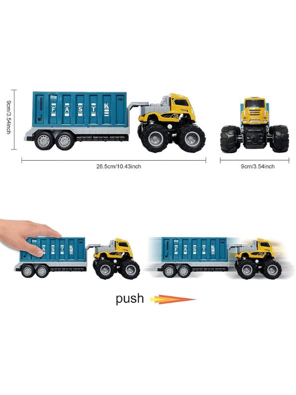 Transport Carrier – Pull Back Vehicle Truck for Kids LMI12108.