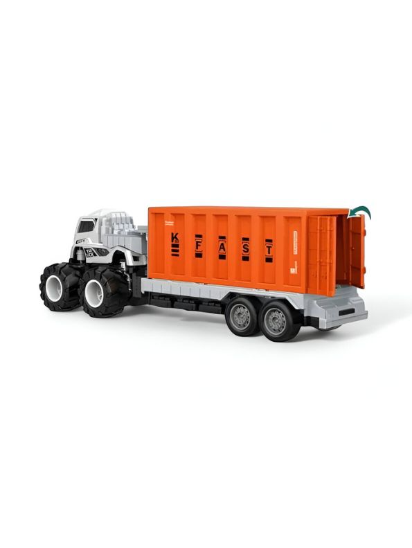 Orange - Transport Carrier – Pull Back Vehicle Truck for Kids LMI12108.