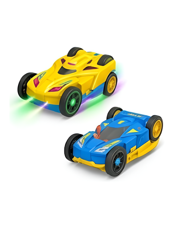 Tumbling Track Race Car Set with 360° Rotating Stunt Loops & Dual Gravity Tracks TV2148.