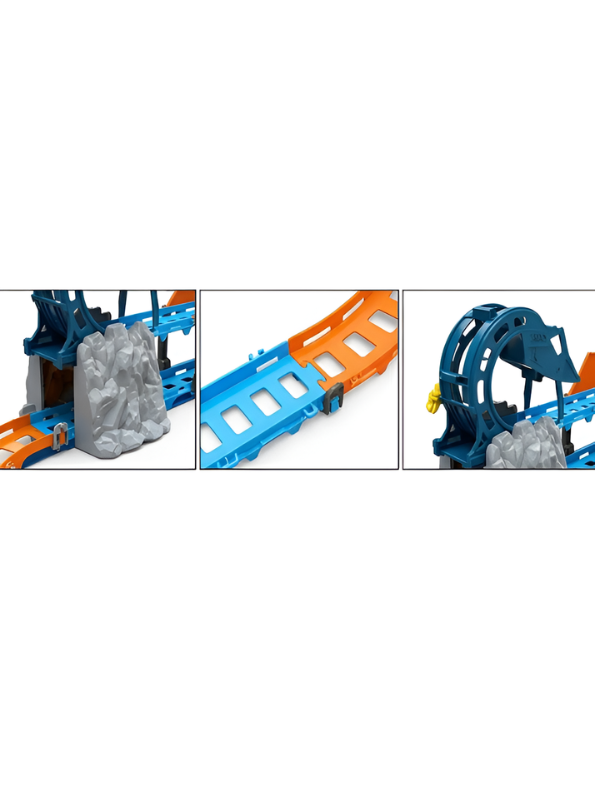 Tumbling Track Race Car Set with 360° Rotating Stunt Loops & Dual Gravity Tracks TV2148.