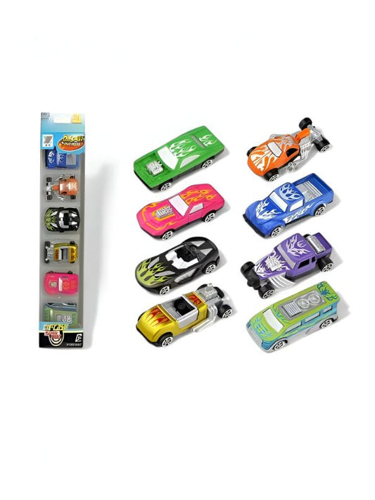 TurboRacers X8 8-Car Pack – Die-Cast Toy Vehicles for Kids, Racing & Collectible Set LMI12173.