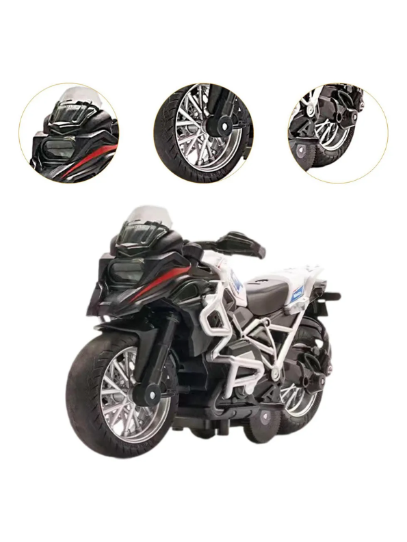 TurboRider – Premium Adventure Toy Motorcycle & Realistic Sport Bike for Kids White LMI14893.